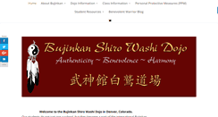 Desktop Screenshot of bujinkanshirowashidojo.com